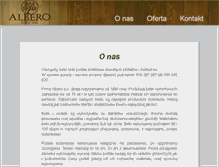 Tablet Screenshot of albero-belki.pl